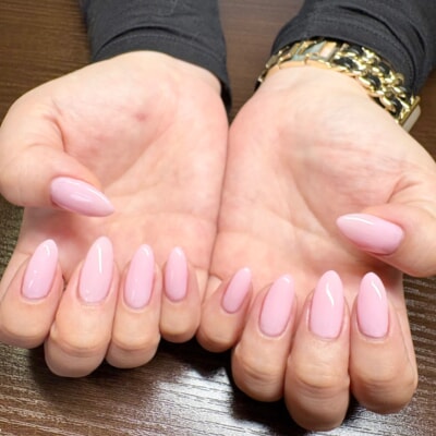 パラジェルを使用したハンドネイルの施術例｜富士市のネイルサロン
