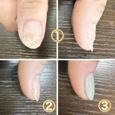 パラジェルを使用したハンドネイルの施術例｜富士市のネイルサロン